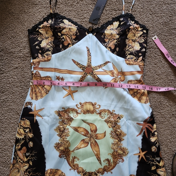 Womens Versace Midlength Seashell Dress - Picture 6 of 10